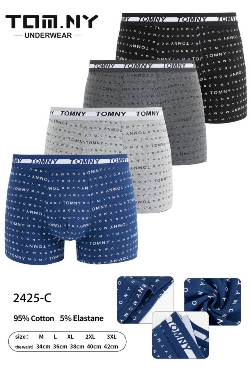Bokserki męskie Roz M-3XL, Mix kolor Paczka 24 szt